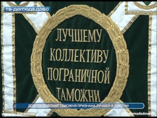 Домодедовская таможня лучшая в России