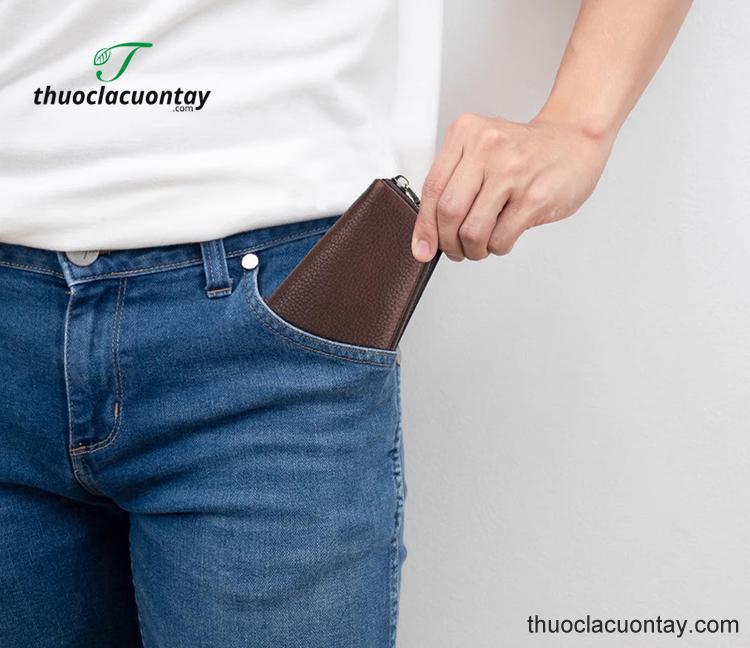 Bao da ngựa điên Contacts Family – da thật Crazy Horse đựng 1 tẩu và phụ kiện