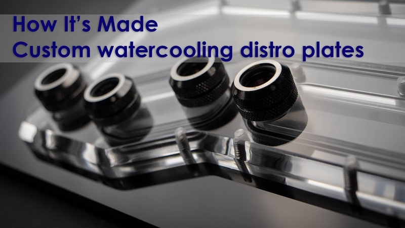 Making a acrylic watercooling distribution plate,