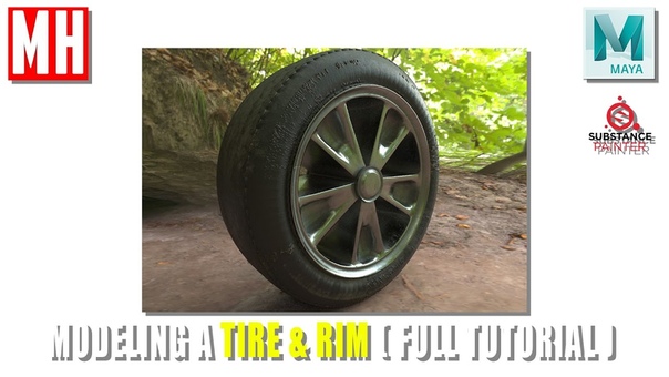 How to model a Tire Rim in Maya ( Full Workflow
