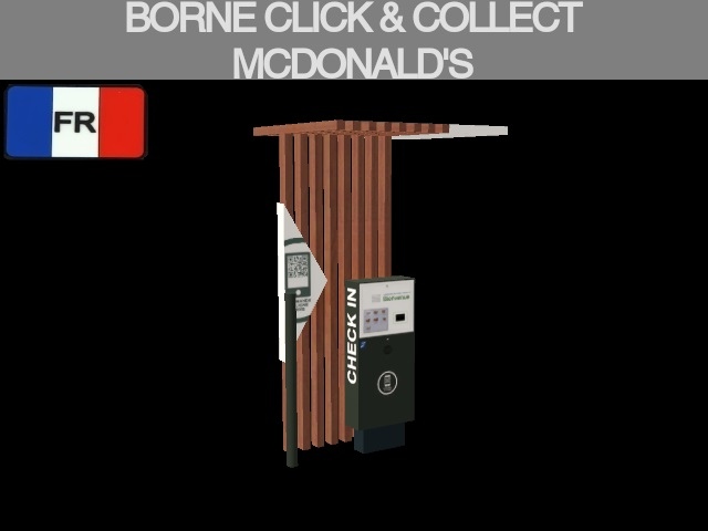 AM031 Borne Click & Collect Mcdonald's