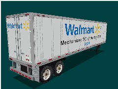 Trailer Truck 45 Ft Walmart DES