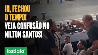 FAMLIARES DE JOGADORES DO BOTAFOGO DISCUTEM COM TORCEDOR QUE ESTAVA XINGANDO ATLETAS