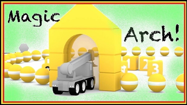 SMART CARS 3 D BOWLING Demo Learn Colors with MAGIC ARCH CGI Cartoons Numbers for
