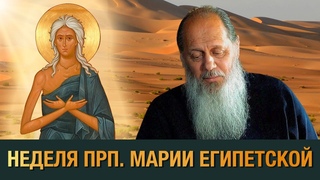 Неделя прп. Марии Египетской.