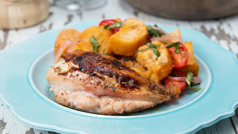 Ricotta Stuffed Chicken Breasts With Tomato