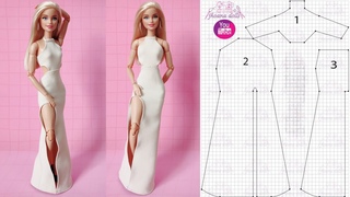 vestido para barbie (patrones en la descripcin)