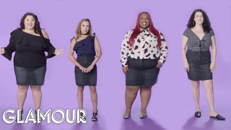 Women Sizes 0 Through 26 Try On the Same Mini Skirt,