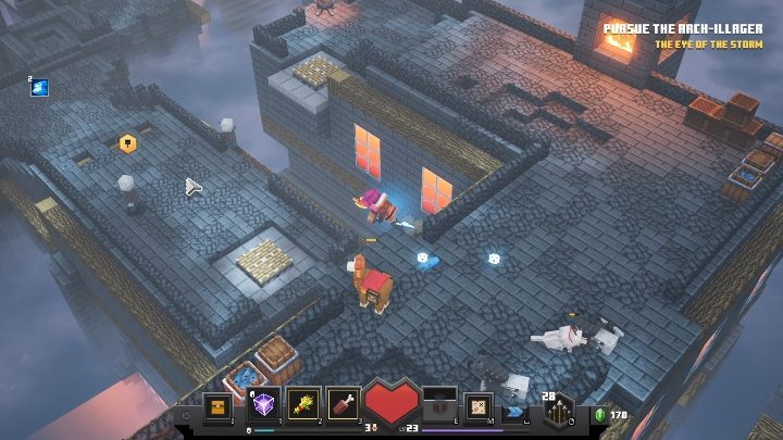 Перекат в Minecraft Dungeons