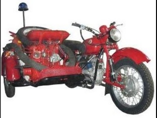 Дрынь-дды-дь-нь Пожарный мотоцикл П 156.“Fireman bike“. “Fireman bike as the works“