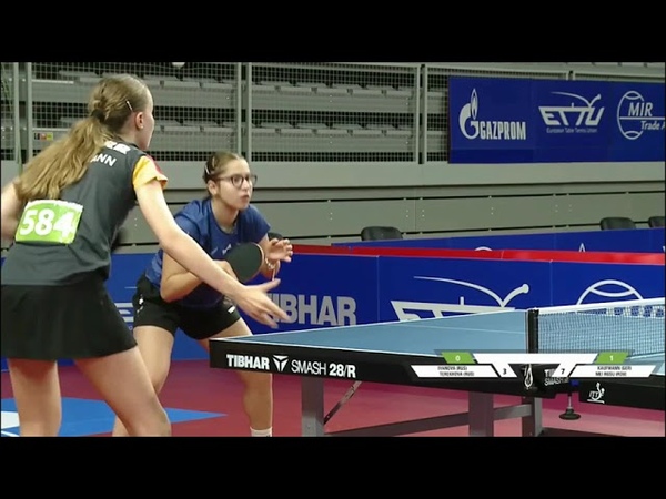 Kaufmann ( GER), Mei Rosu ( ROU) vs Ivanova, Terekhova ( RUS), CGD Final, 2021 European Youth