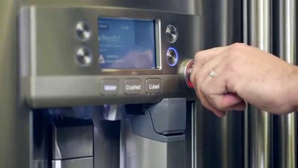GE Café Series refrigerator with Keurig K Cup brewing