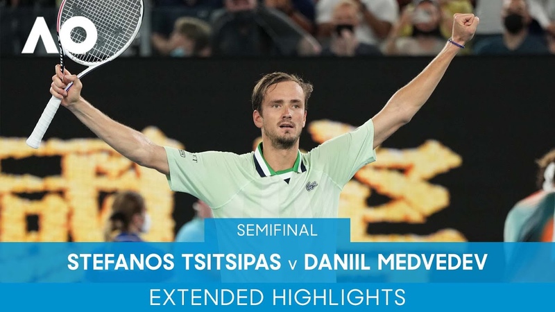 Stefanos Tsitsipas v Daniil Medvedev Extended Highlights ( SF), Australian Open