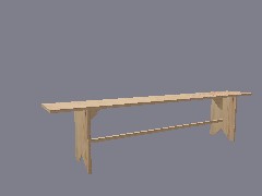 RD29 banc bois naturel