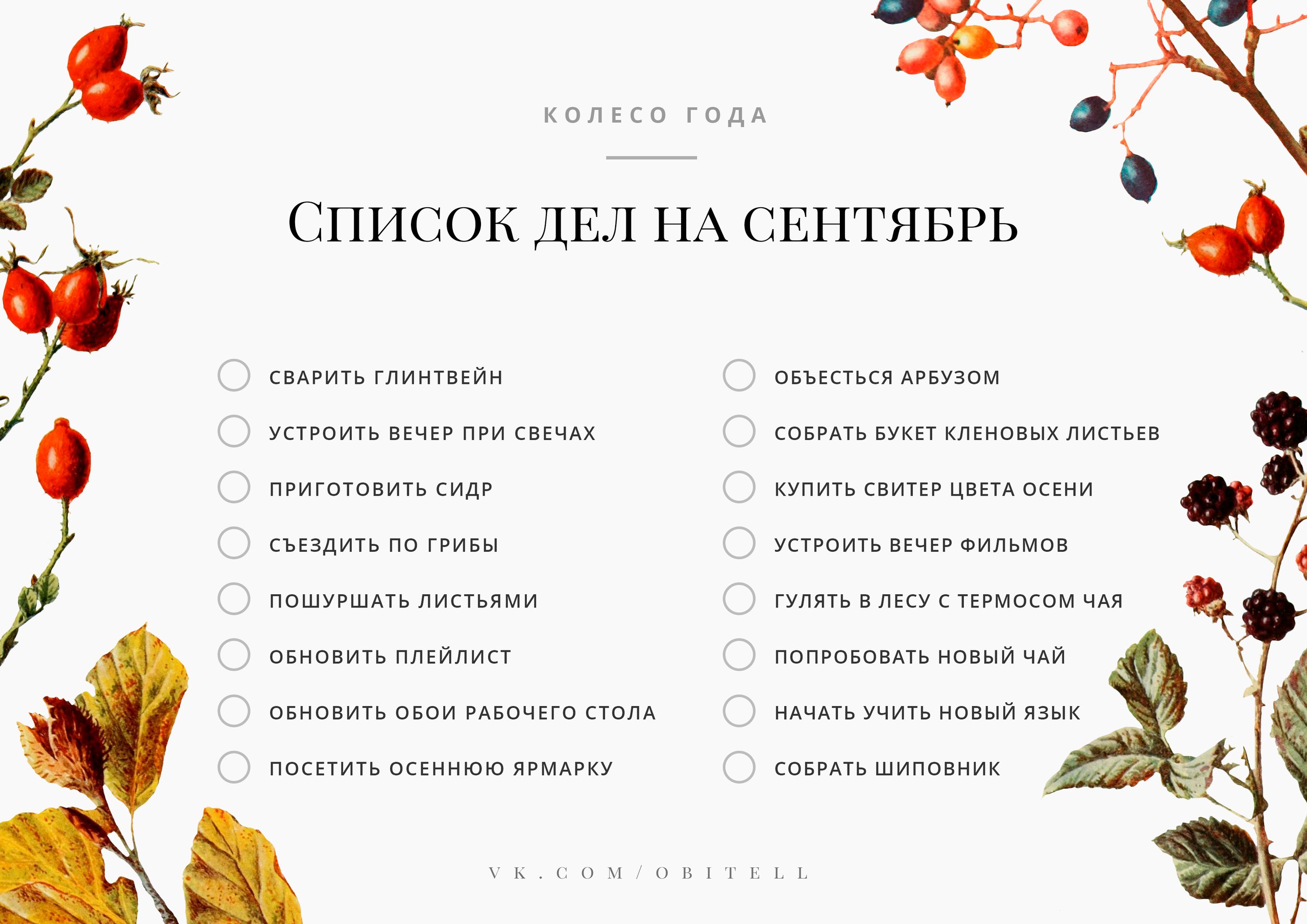 дела на зиму