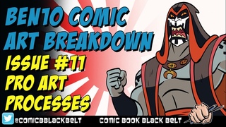 Creating Comics - Ben10 Magazine #12 - Comic strip page breakdown - Art techniques